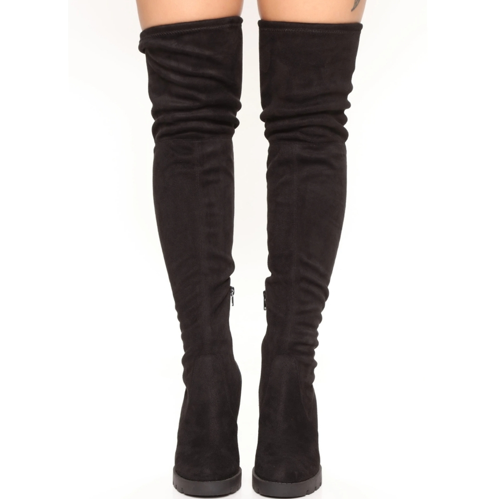 Just In NY Platform Thigh High Boot  Over knee - Picture 7 of 8